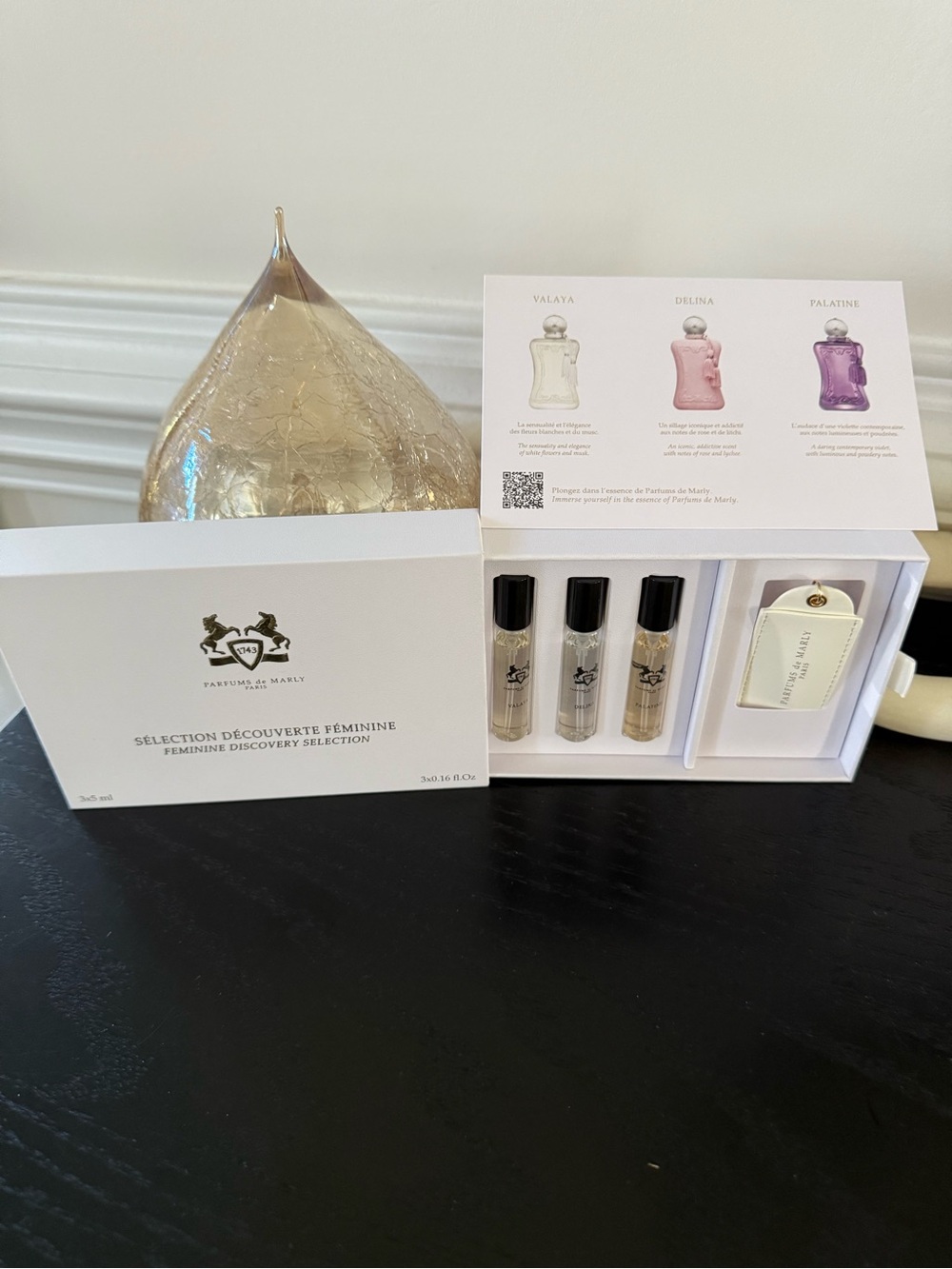 Feminine Discovery Set parfum de marly 3- 5 ml spray Valaya, Delina, Palatine